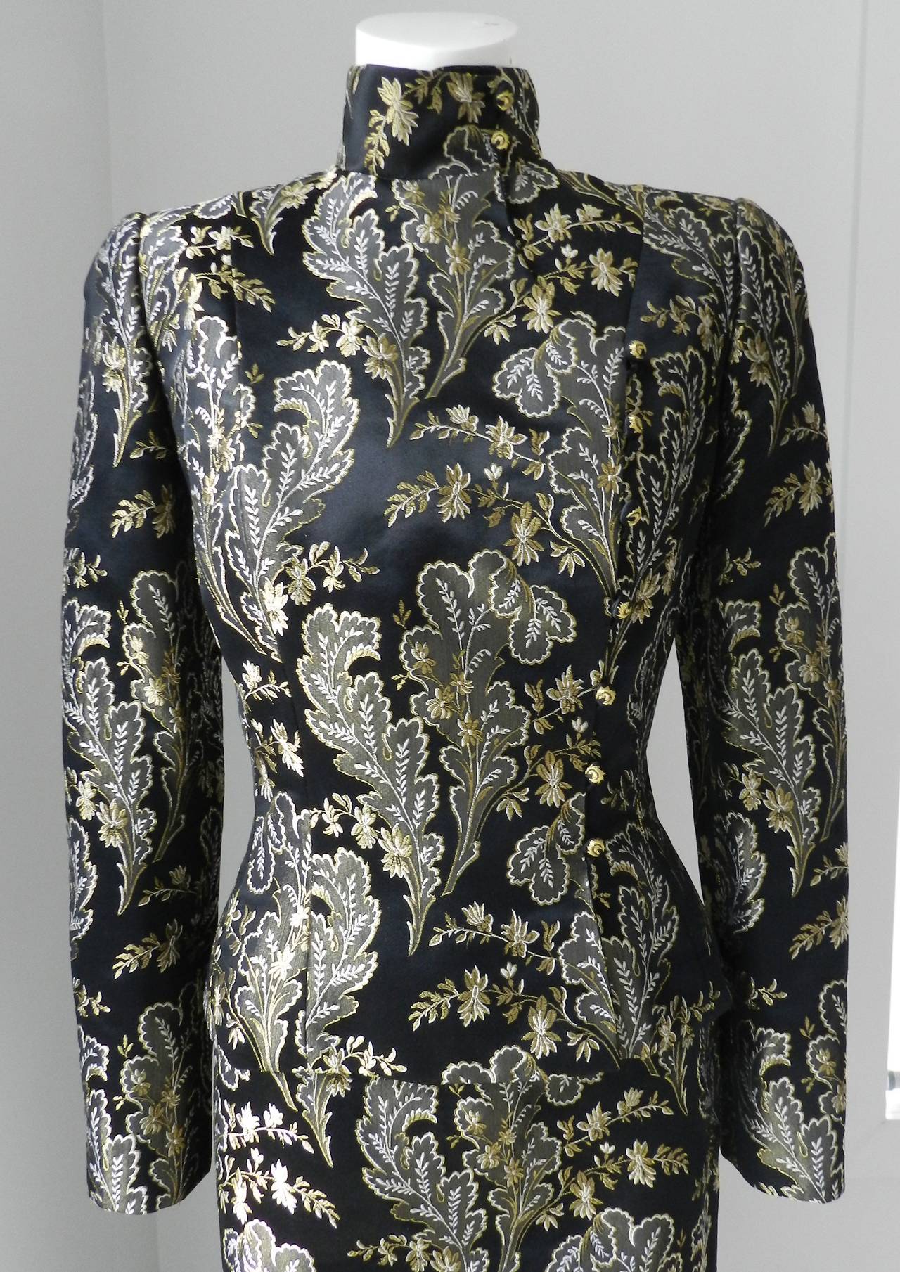 Pierre Balmain Haute Couture Winter 1998-1990 Brocade Suit 1