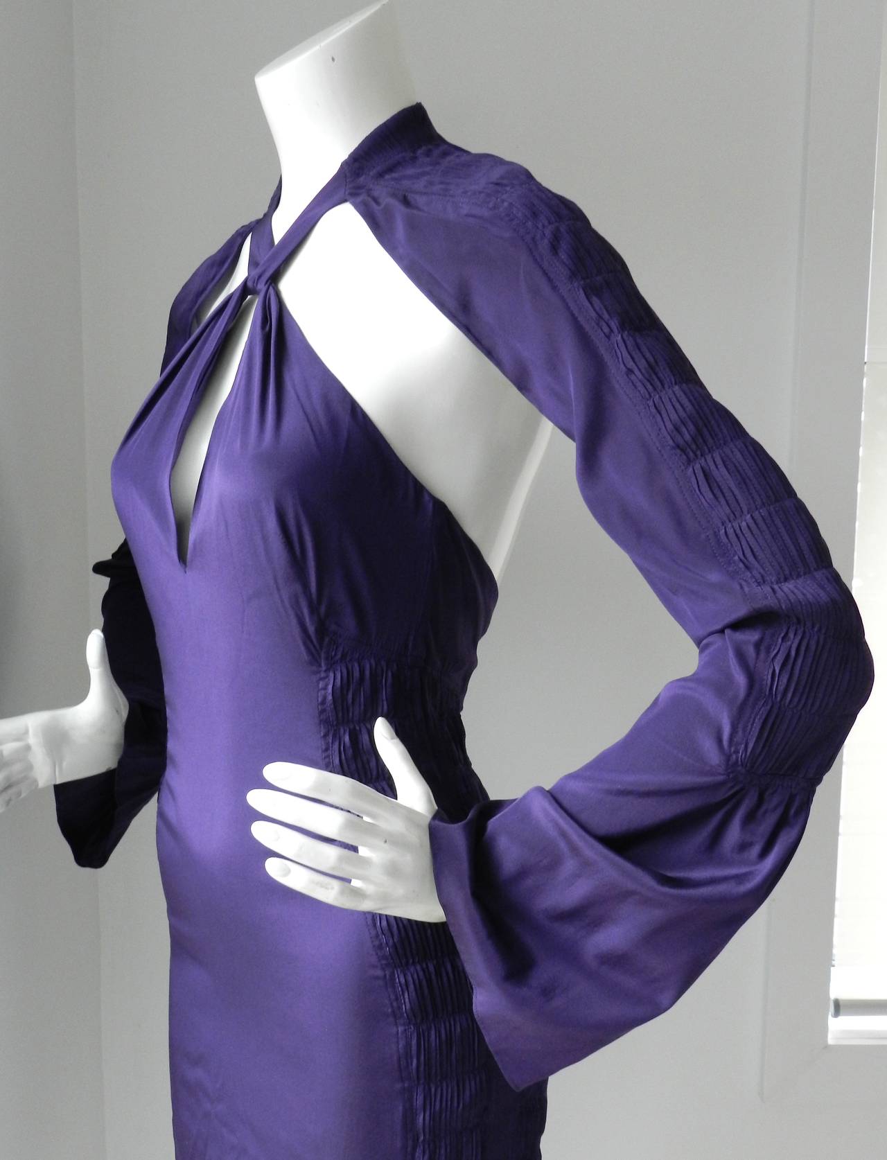 Tom Ford Gucci Purple Silk Dress