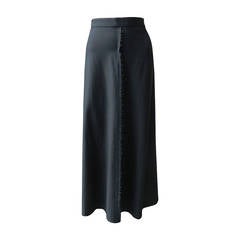 Comme des Garcons Long Black Skirt with Frayed Edges Comme des Garcons Long Black Skirt with Frayed Edges