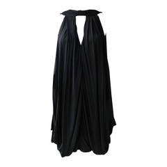 Gucci Black Jersey Draped Dress