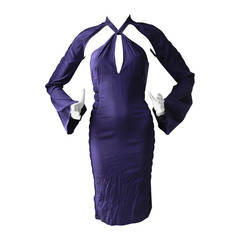 Tom Ford Gucci Purple Silk Dress