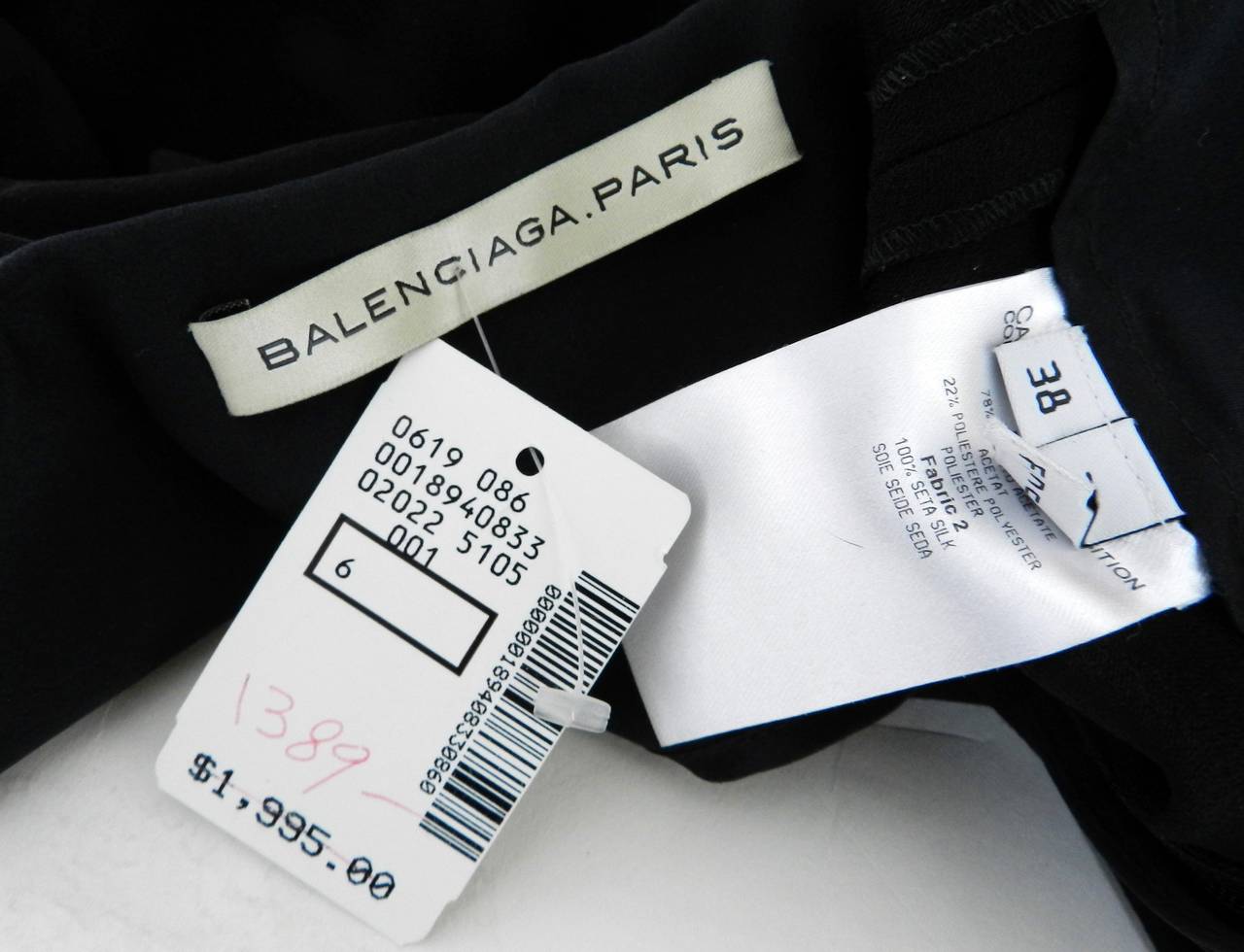 Balenciaga Black Dress with Bows 1