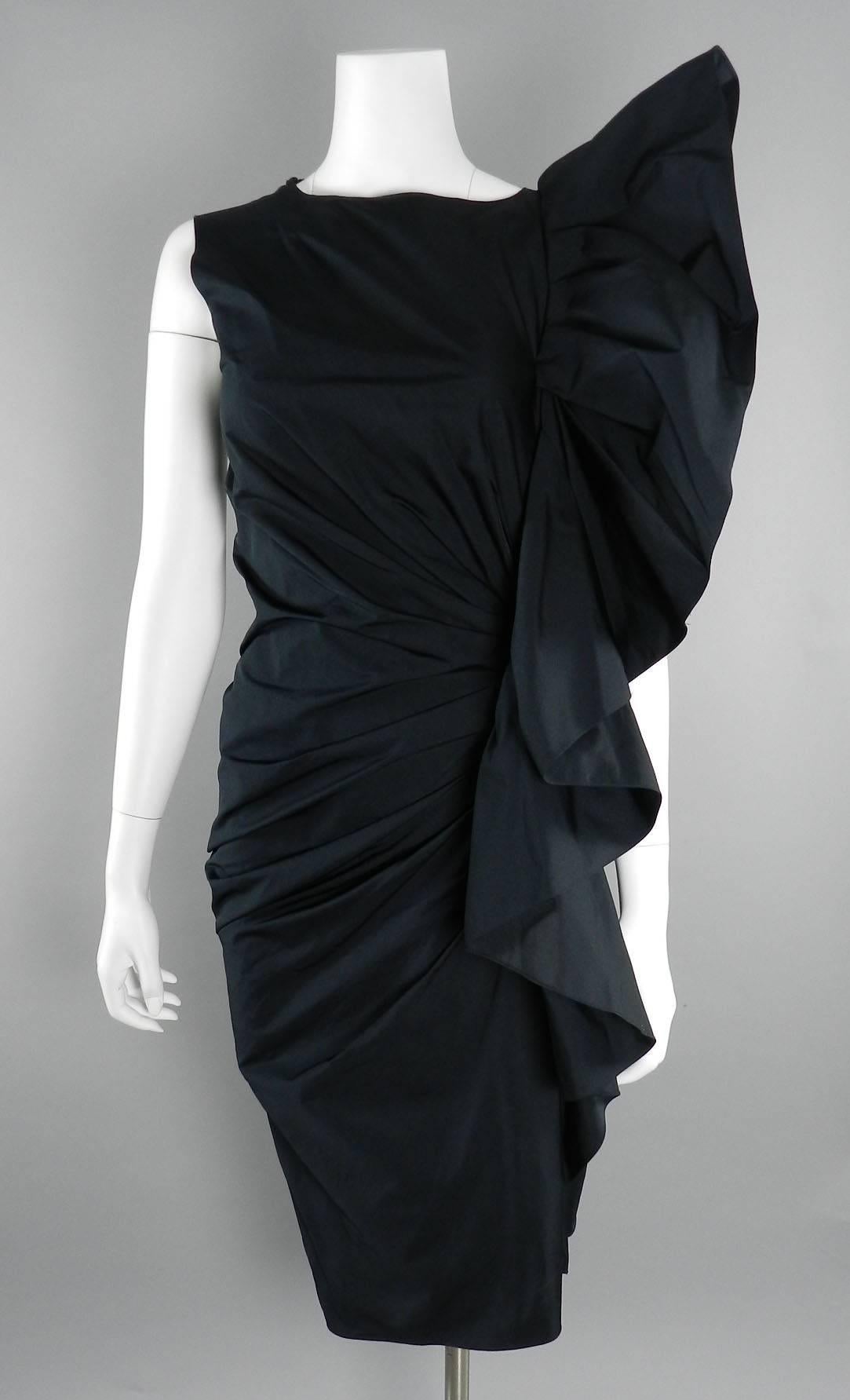 Lanvin Black Ruffle 10 year Anniversary Dress - 2012 3