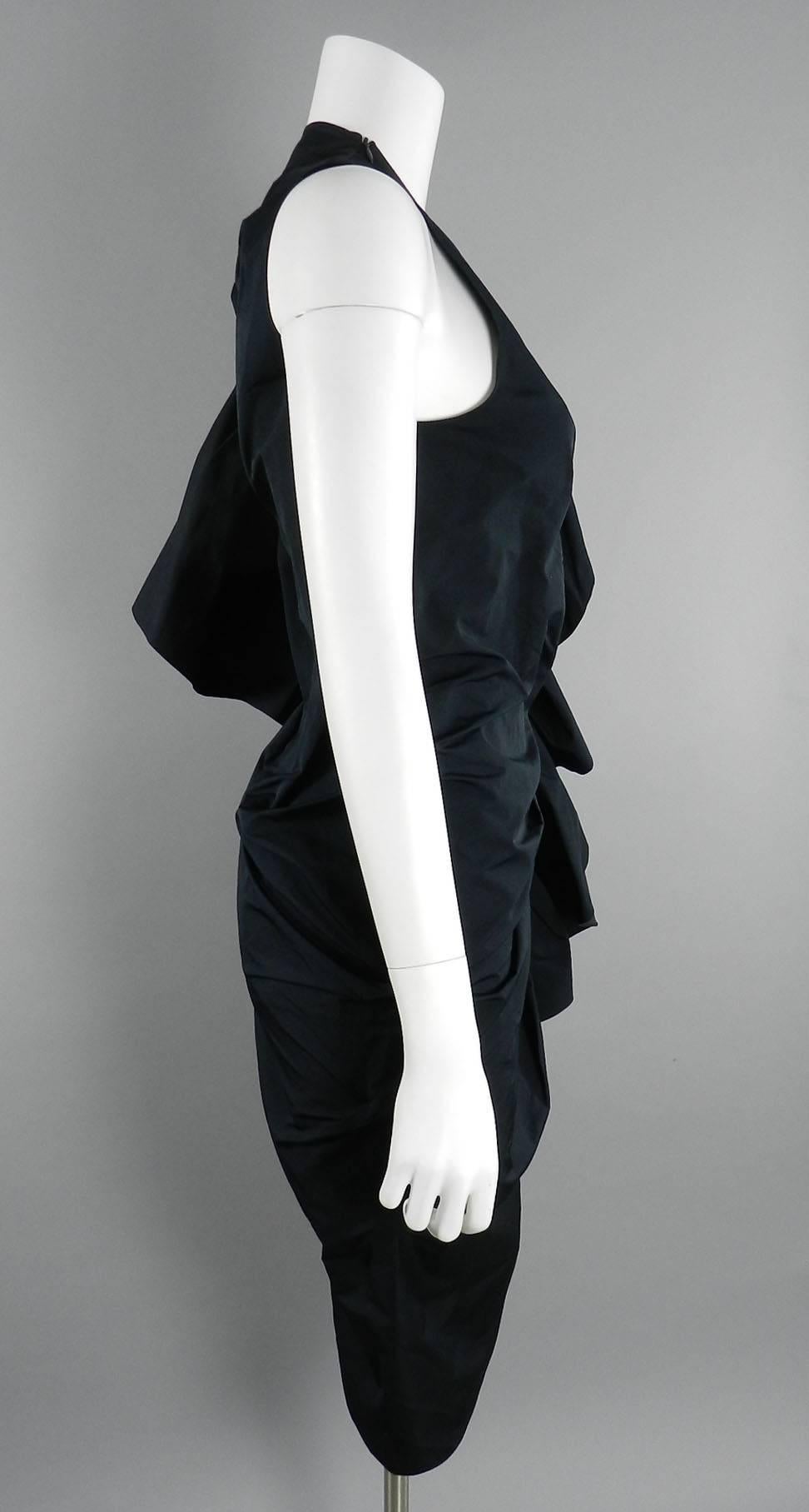 Women's Lanvin Black Ruffle 10 year Anniversary Dress - 2012