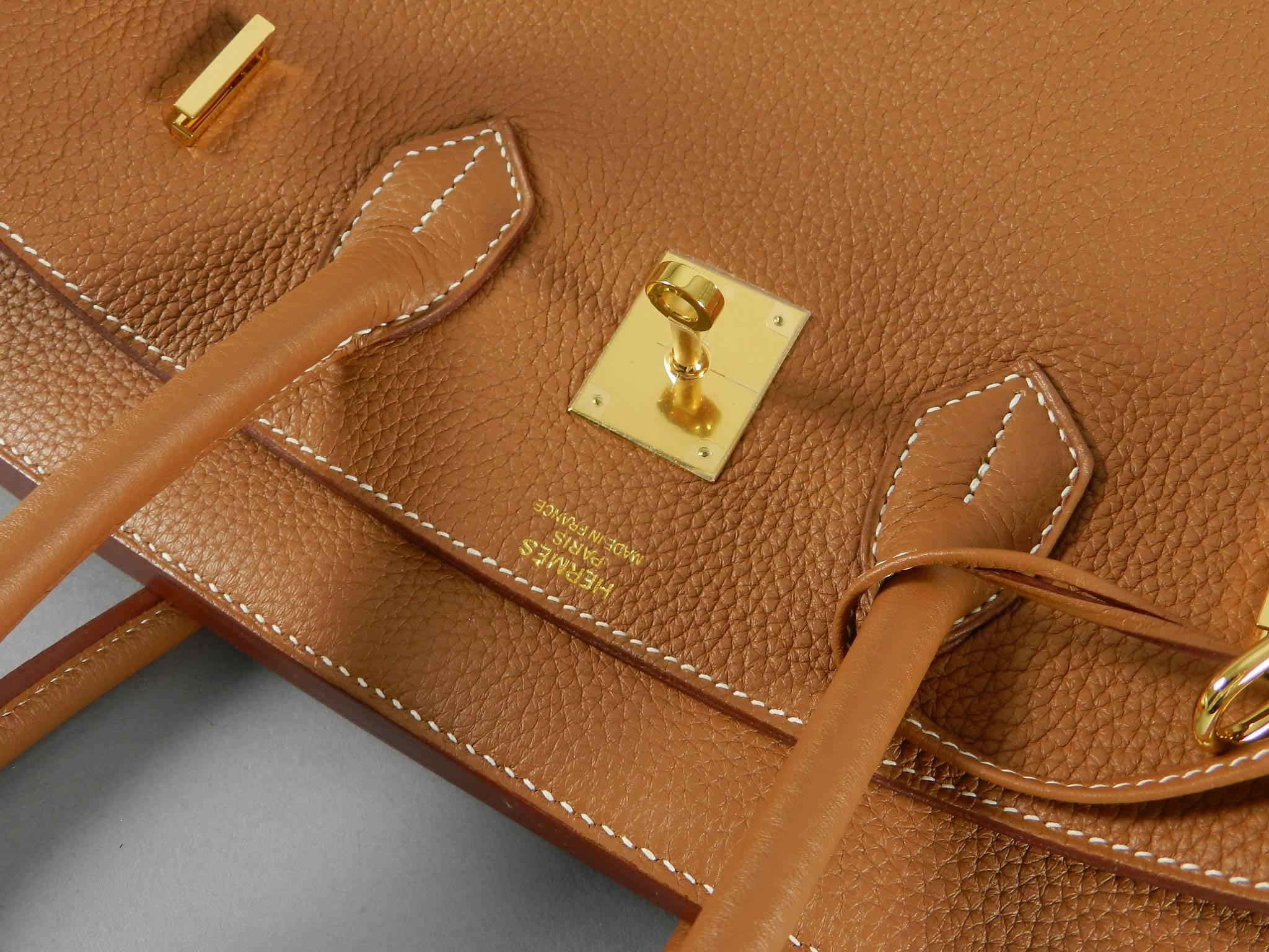 Hermes Birkin 35 Gold in Togo Leather with Gold Hardware 5