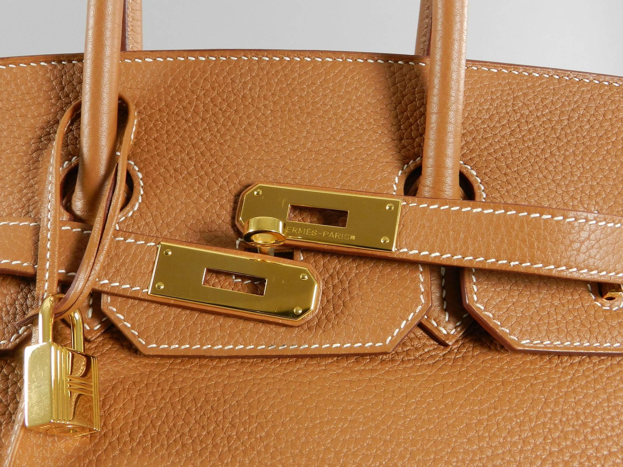 Hermes Birkin 35 Gold in Togo Leather with Gold Hardware 2