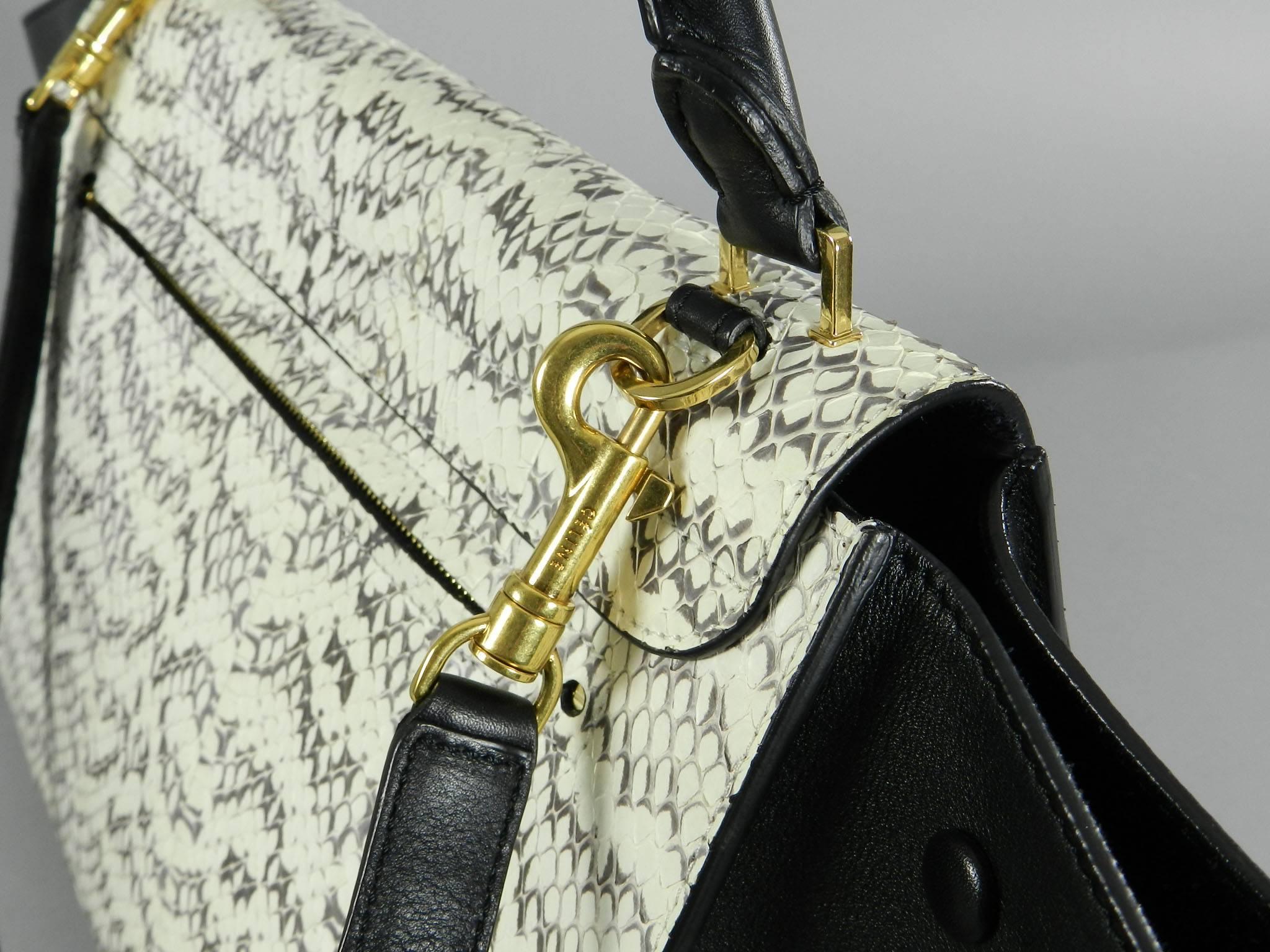 Women's Celine Trapeze Python Small Bag