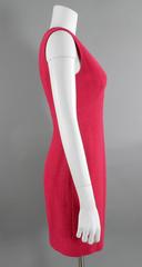 Chanel Vintage 1995 Hot Cherry Pink Wool Tank Dress