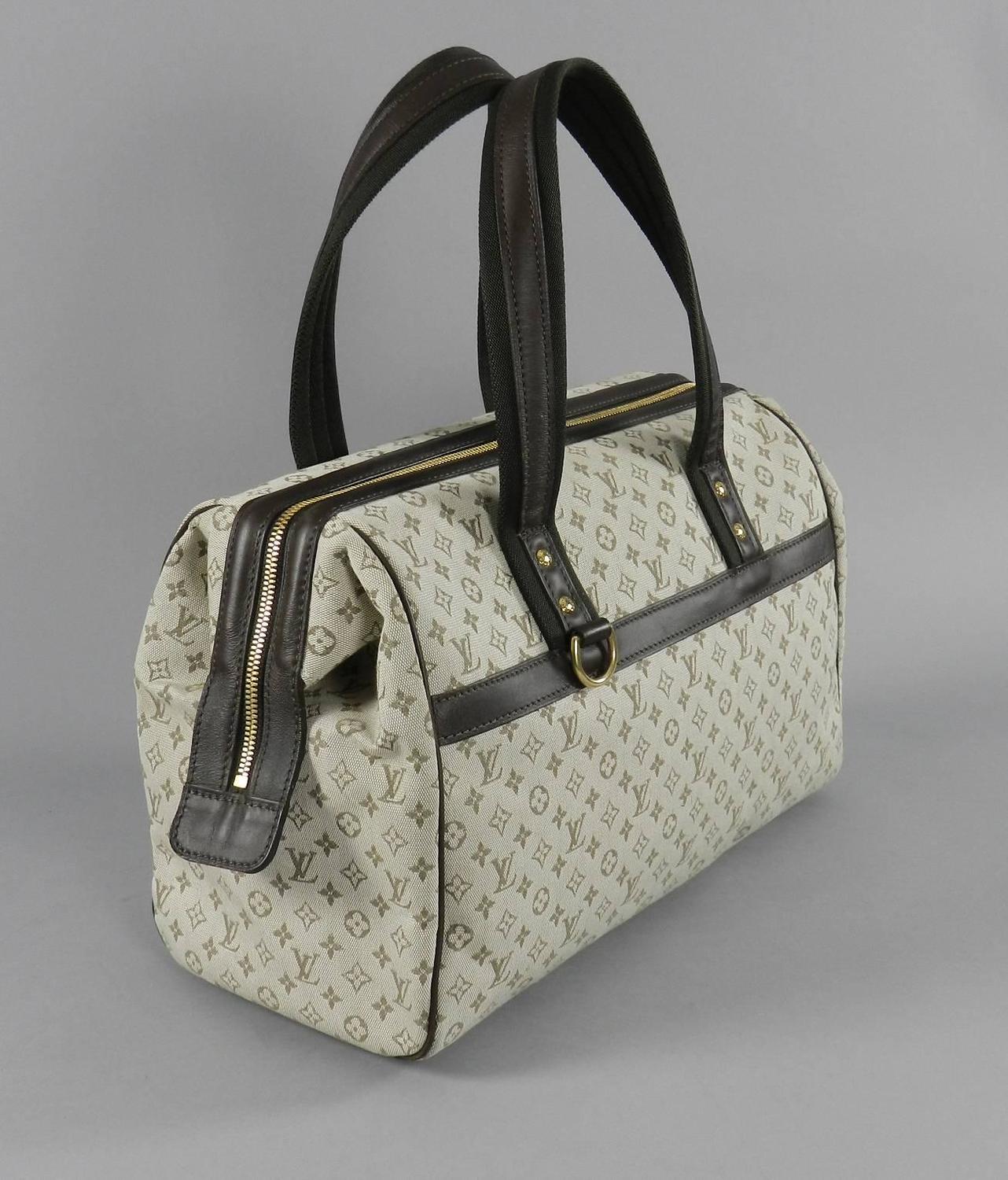 Louis Vuitton Mini Lin Josephine GM Canvas Logo Bag / Purse at 1stdibs