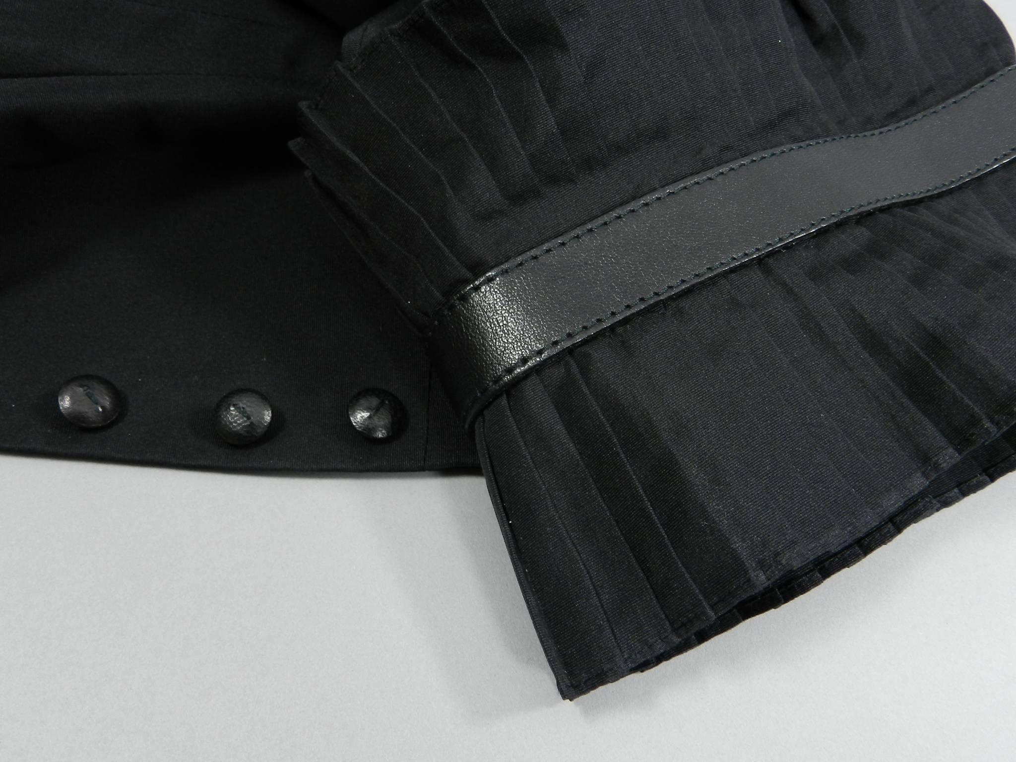 Alexander McQueen Black Silk Victorian Style Jacket, Fall 2002  For Sale 6