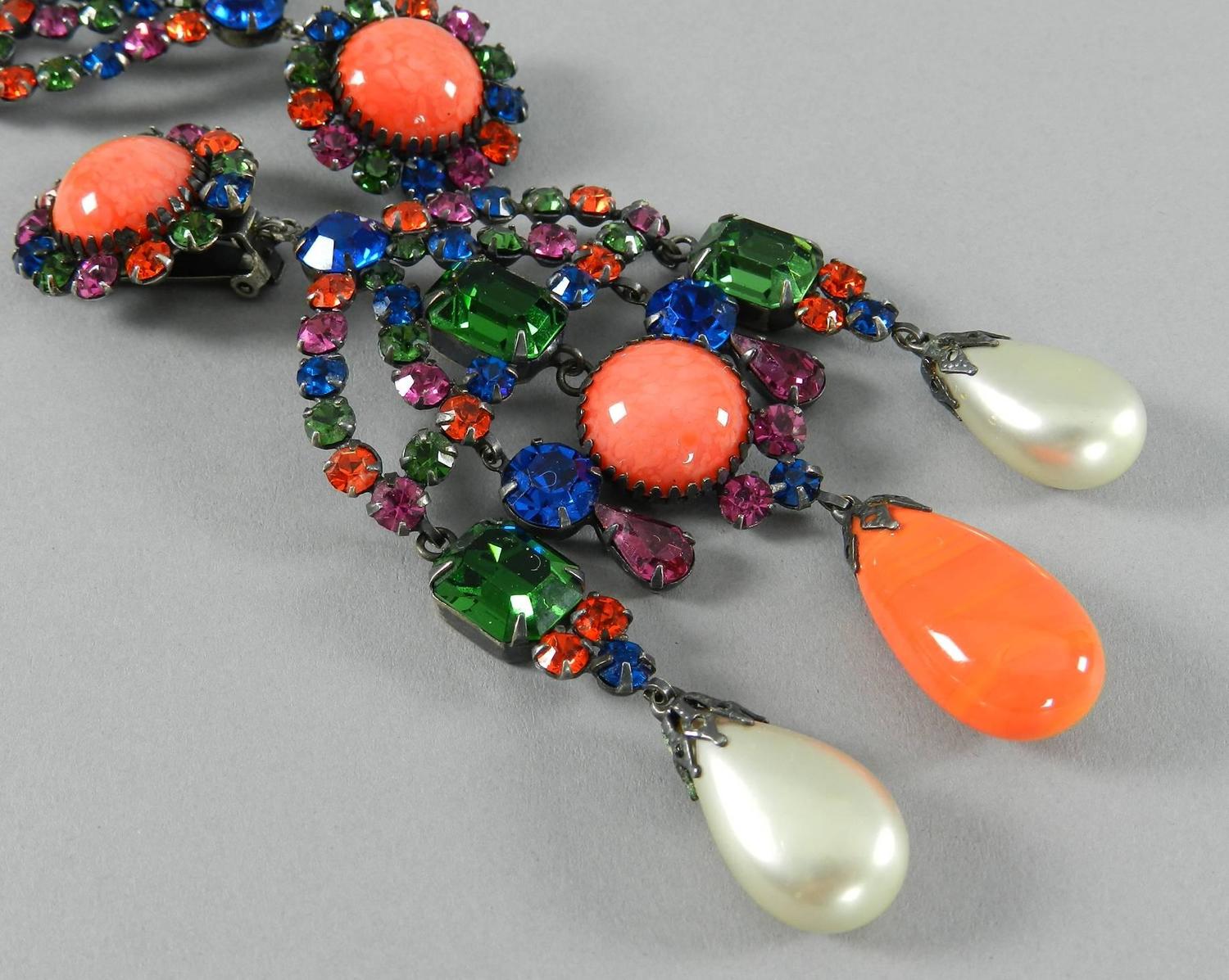 Kenneth Jay Lane Kjl Vintage 1960 S Chandelier Statement Earrings At Kenneth Jay Lane Kjl Vintage 1960 S Chandelier Statement Earrings At 1stdibs