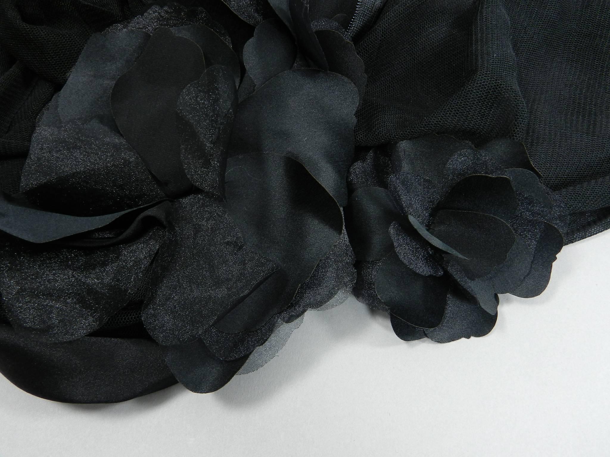 Issey Miyake Black Silk and Mesh 1920's Style Dress 4
