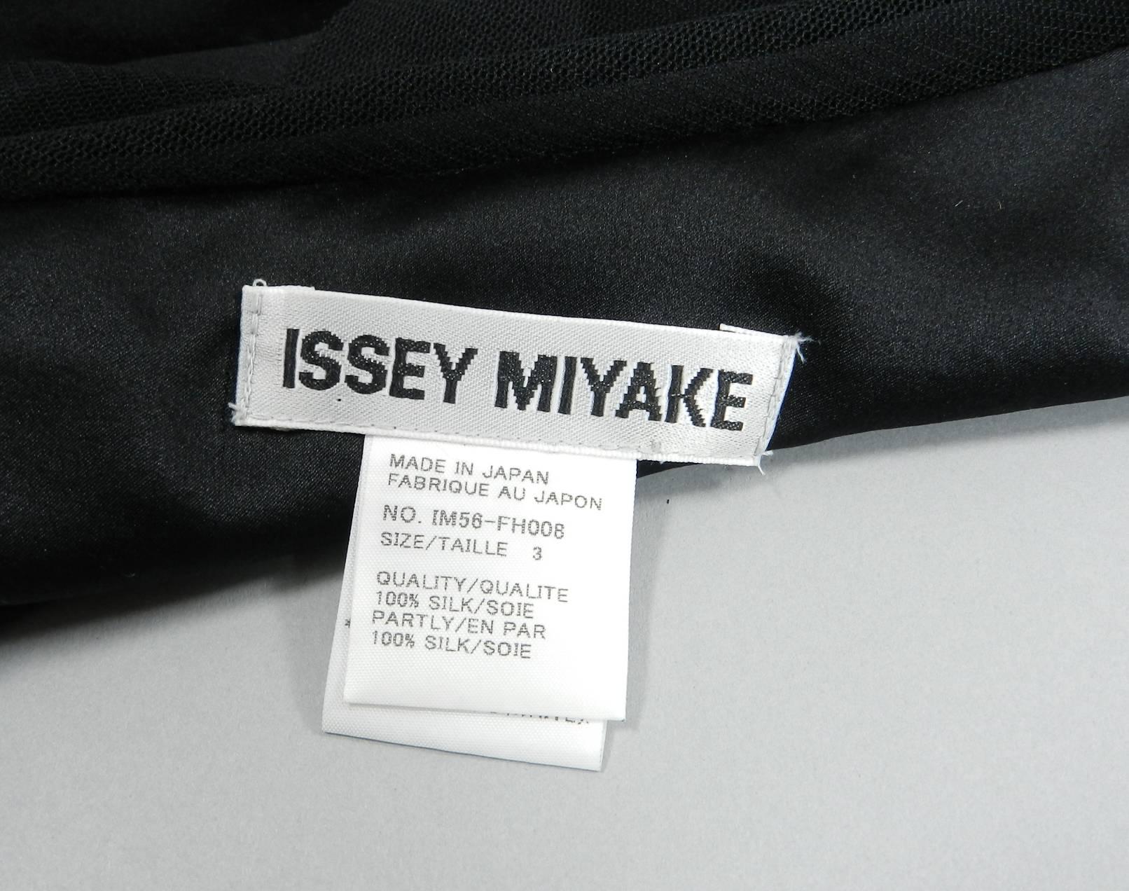 Issey Miyake Black Silk and Mesh 1920's Style Dress 5
