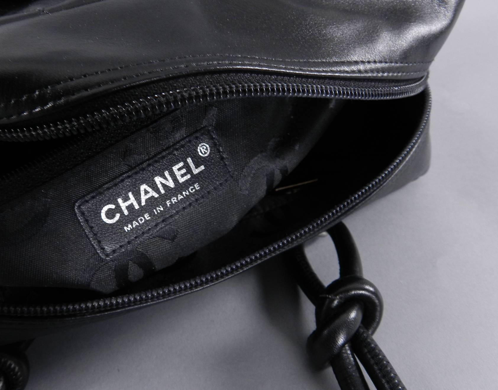 Chanel Black Quilted Cambon Bowler Bag 4