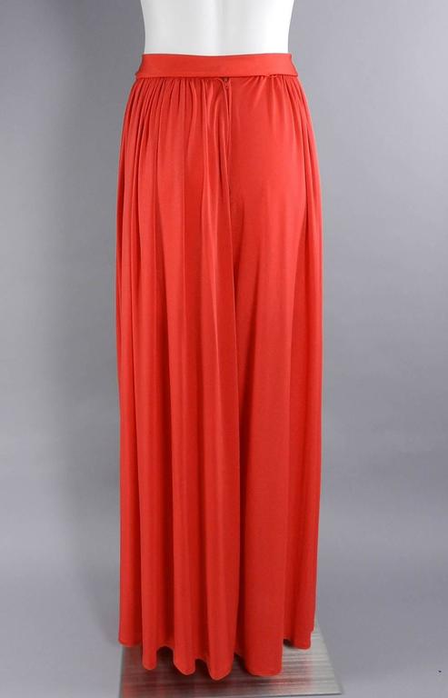 Yves Saint Laurent Vintage 1980's Red Palazzo Pants at 1stDibs