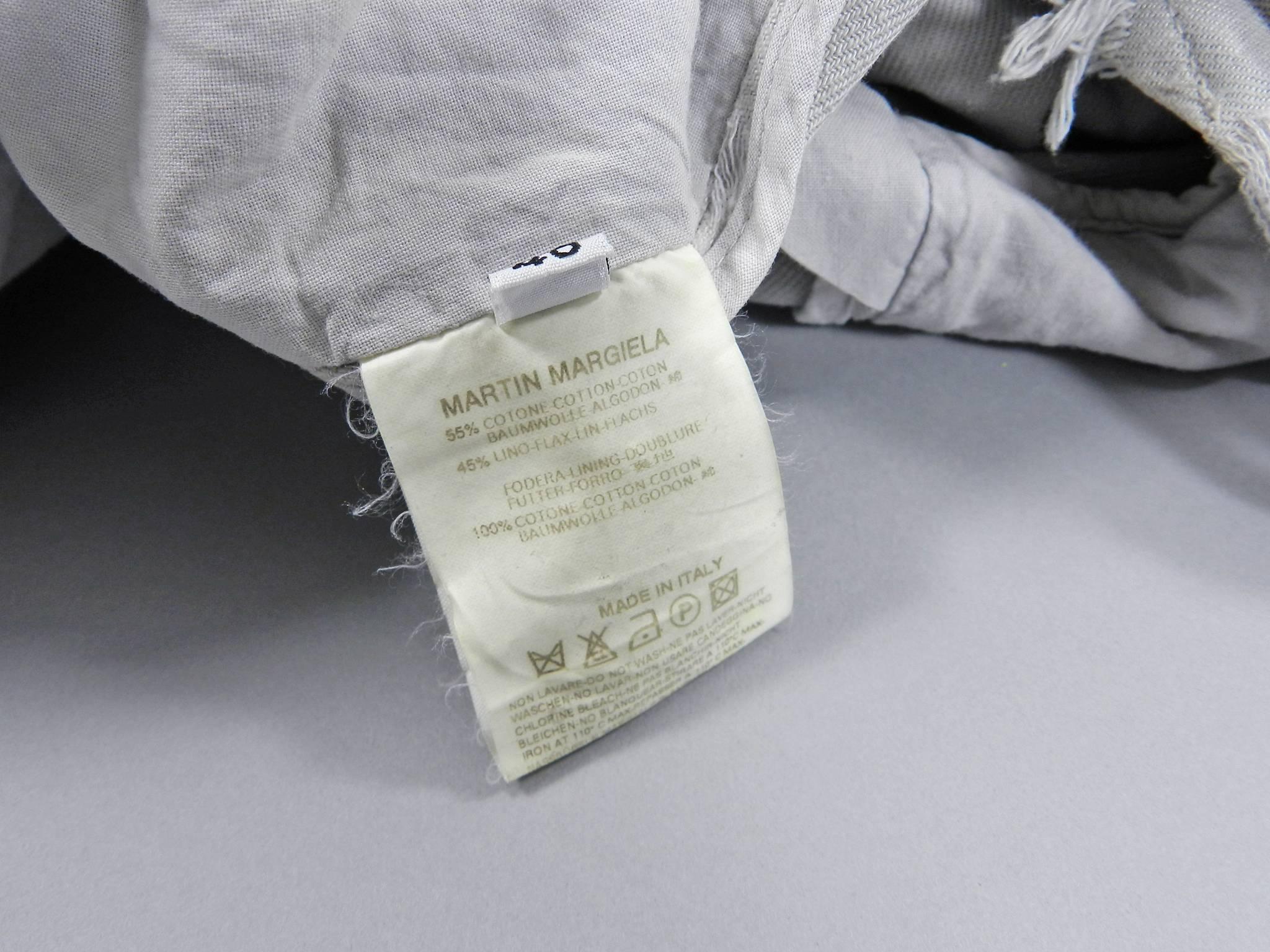 Martin Margiela Vintage Grey Shredded Denim Jacket 4
