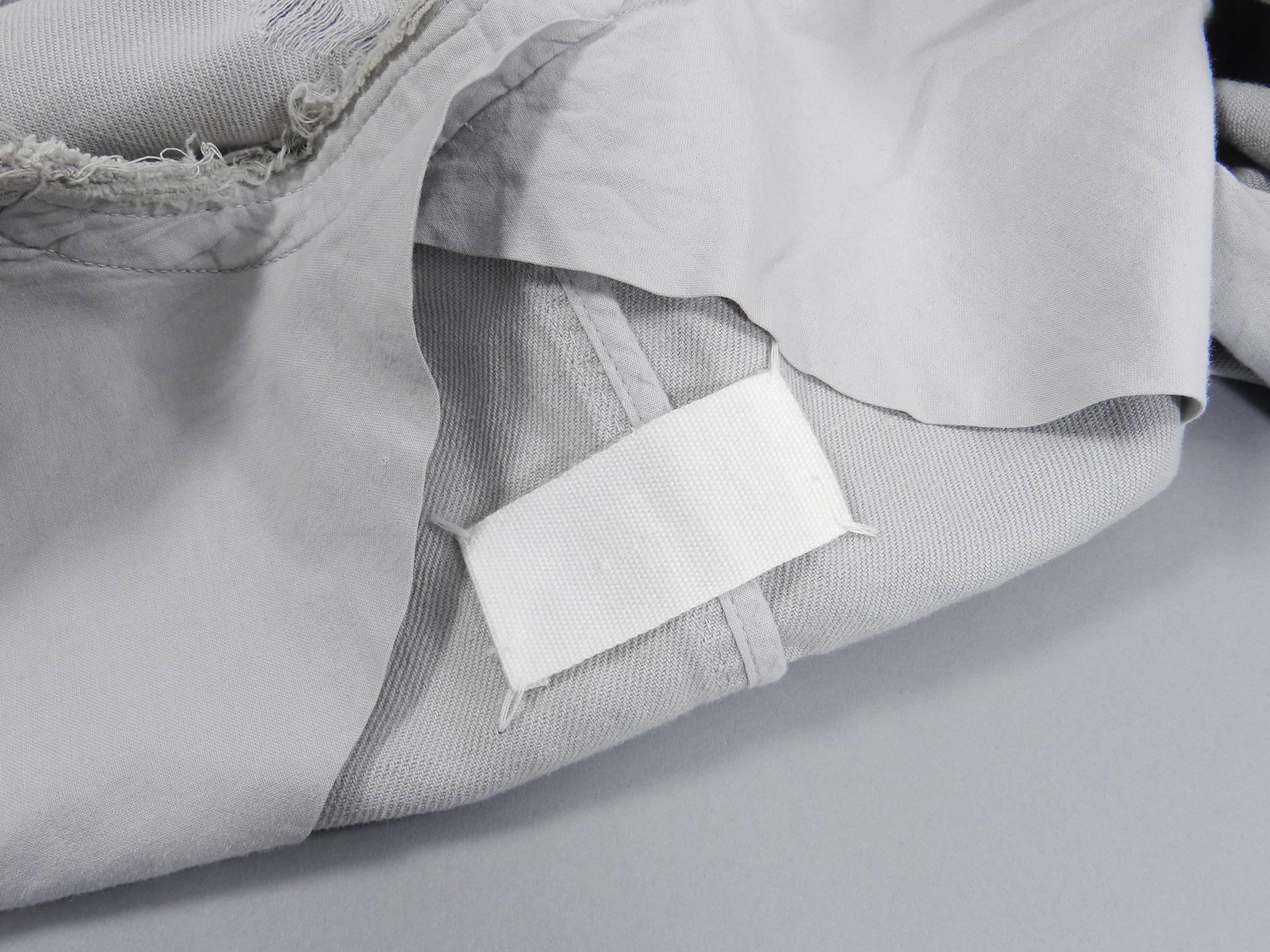 Martin Margiela Vintage Grey Shredded Denim Jacket 5