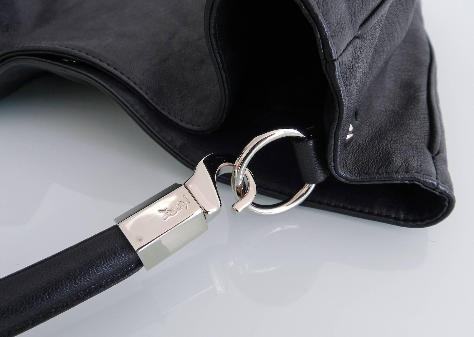 Women's Yves Saint Laurent Black Roady Tote Bag