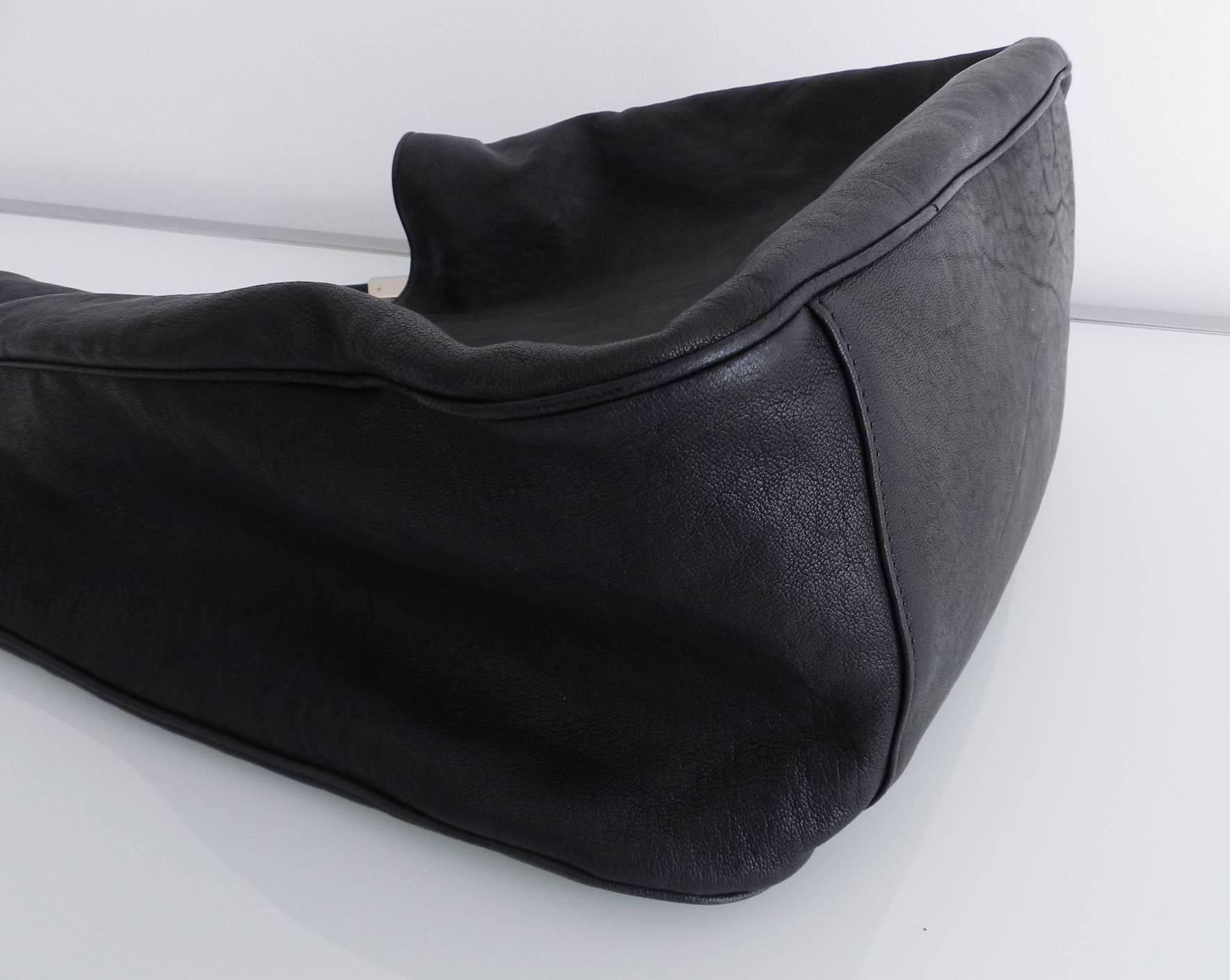 Yves Saint Laurent Black Roady Tote Bag 1