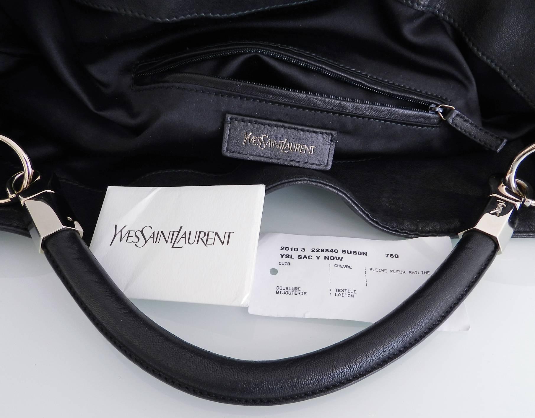 Yves Saint Laurent Black Roady Tote Bag 3
