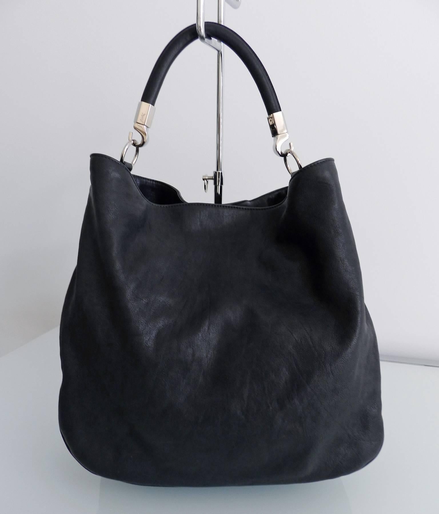Yves Saint Laurent Black Roady Tote Bag 4