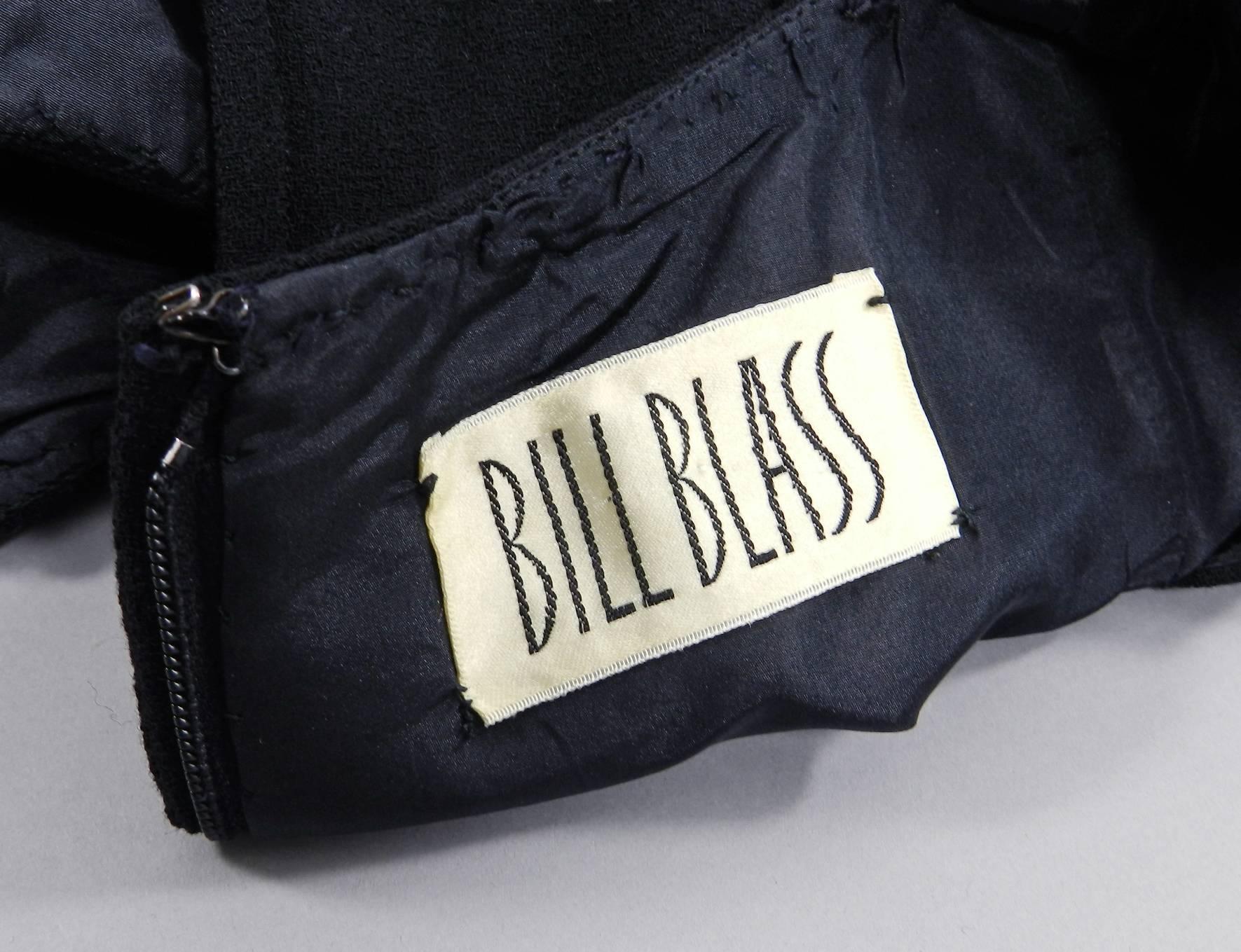 Bill Blass 1960's Vintage Black Sleeveless Dress 1