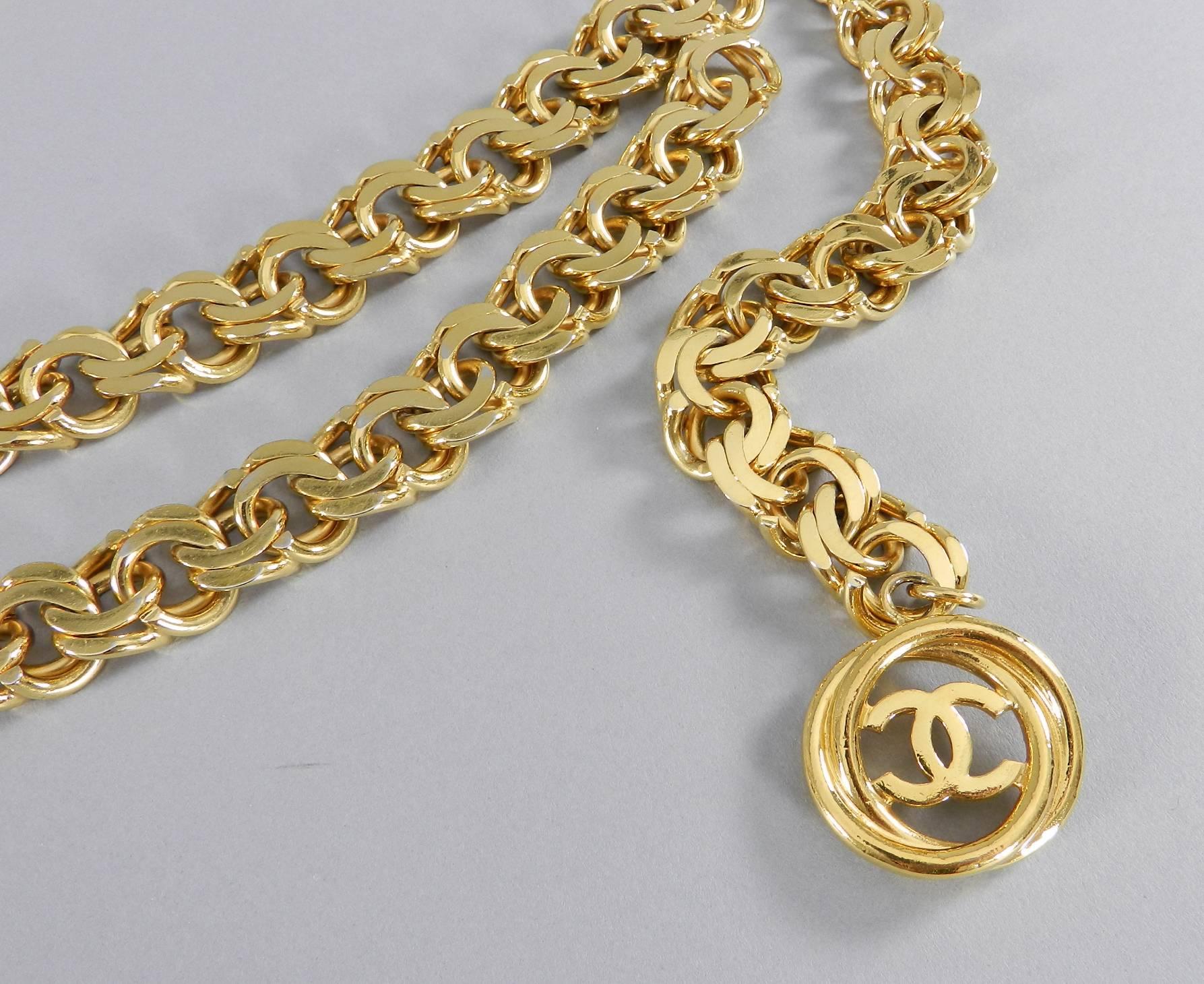 Chanel Vintage Spring 1987 Gold Chain Belt 2