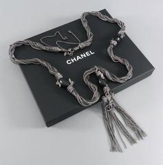 CHANEL 10A Shanghai Collection Long Metal Rope Dragon Necklace