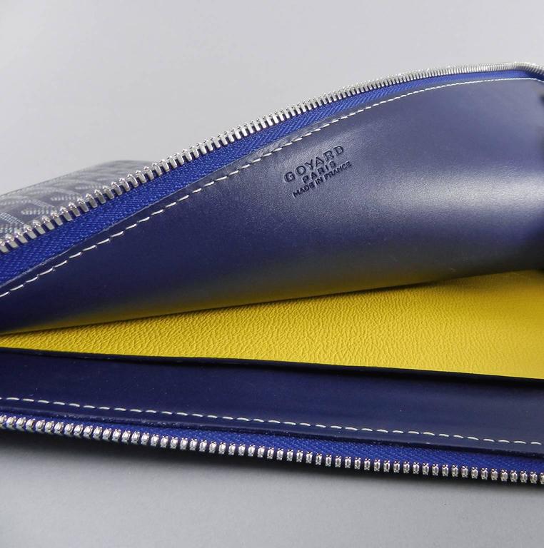 Leather clutch bag Goyard Blue in Leather - 36741071