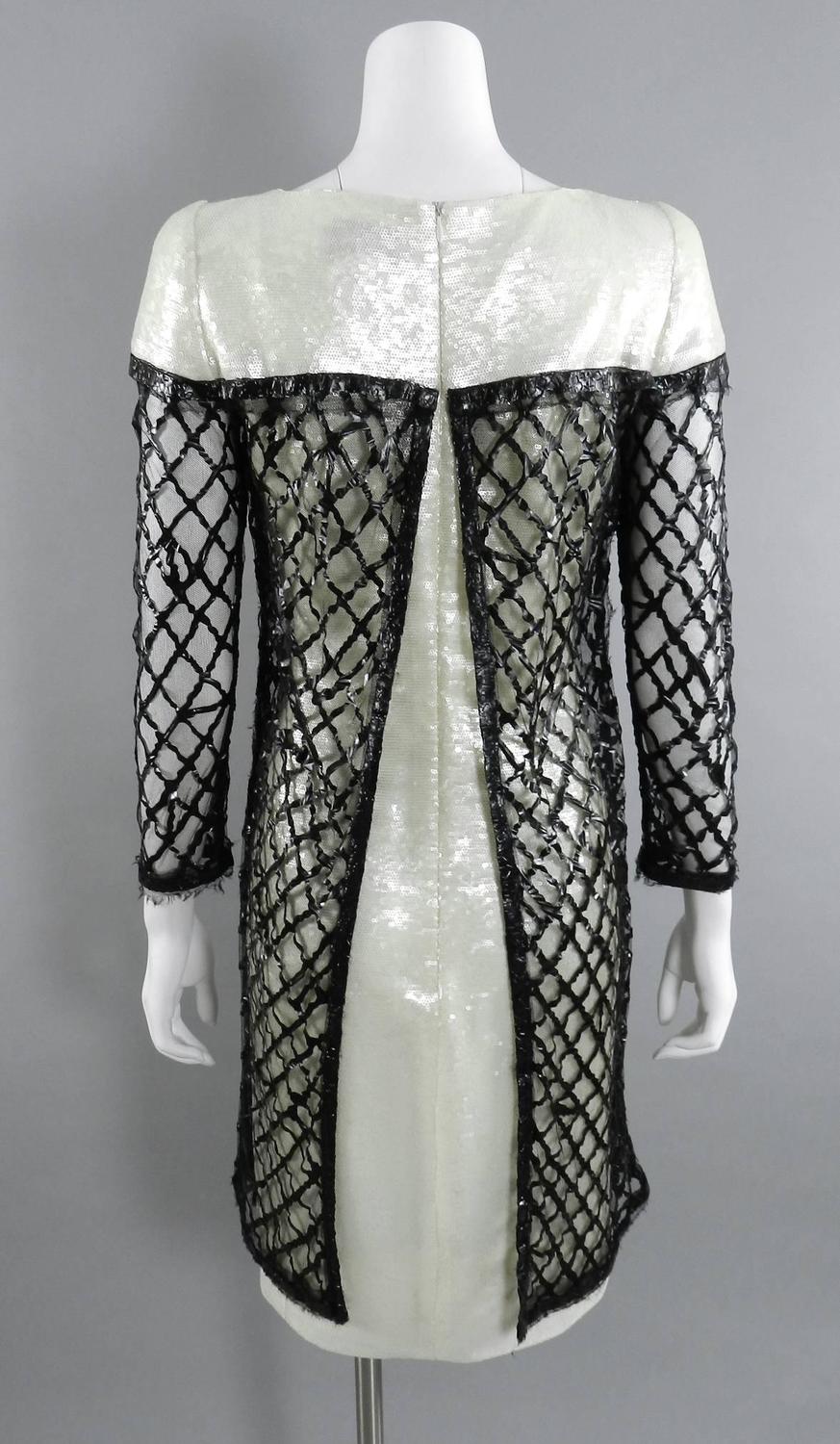 chanel mesh dress