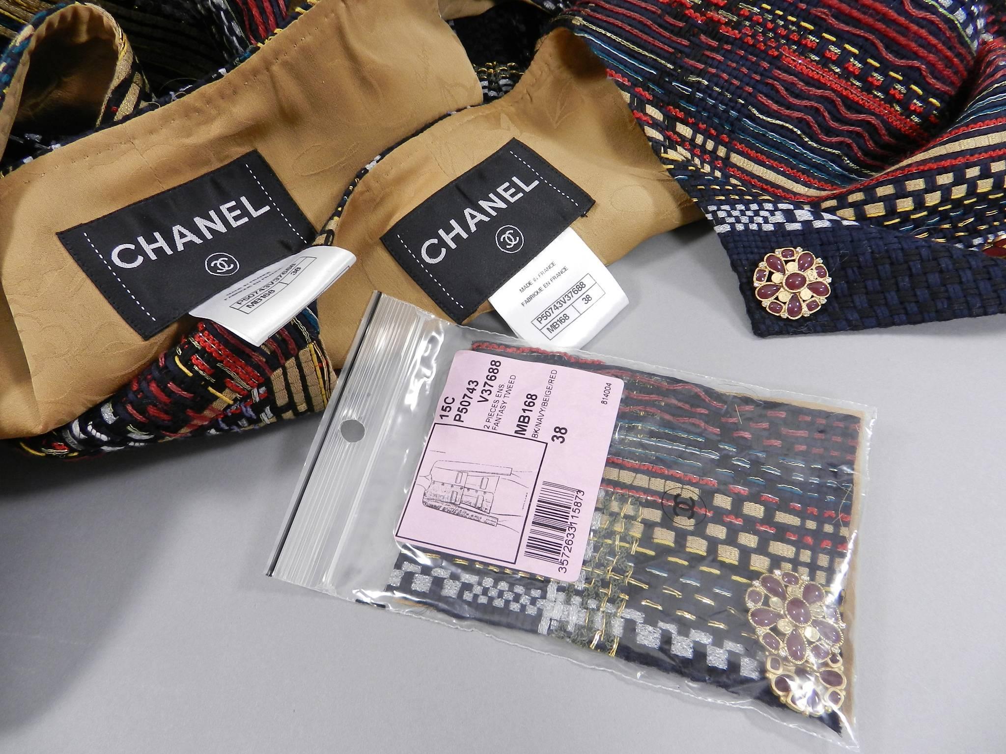 Chanel 15C Dubai 2pc Fantasy Tweed Ensemble - Jacket 3