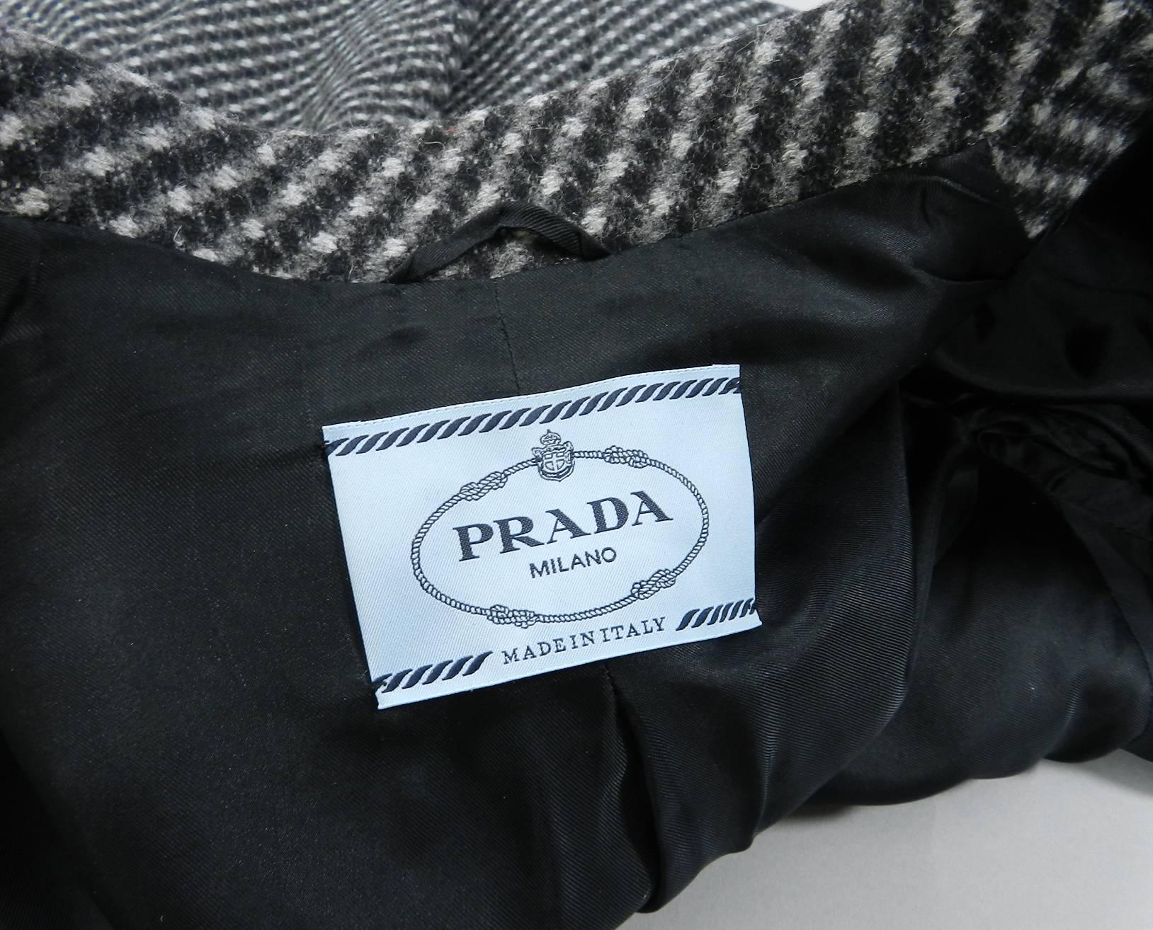 Women's Prada Fall 2014 Grey Wool Jacket 