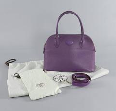 Hermes Violet Bolide 27 cm Bag