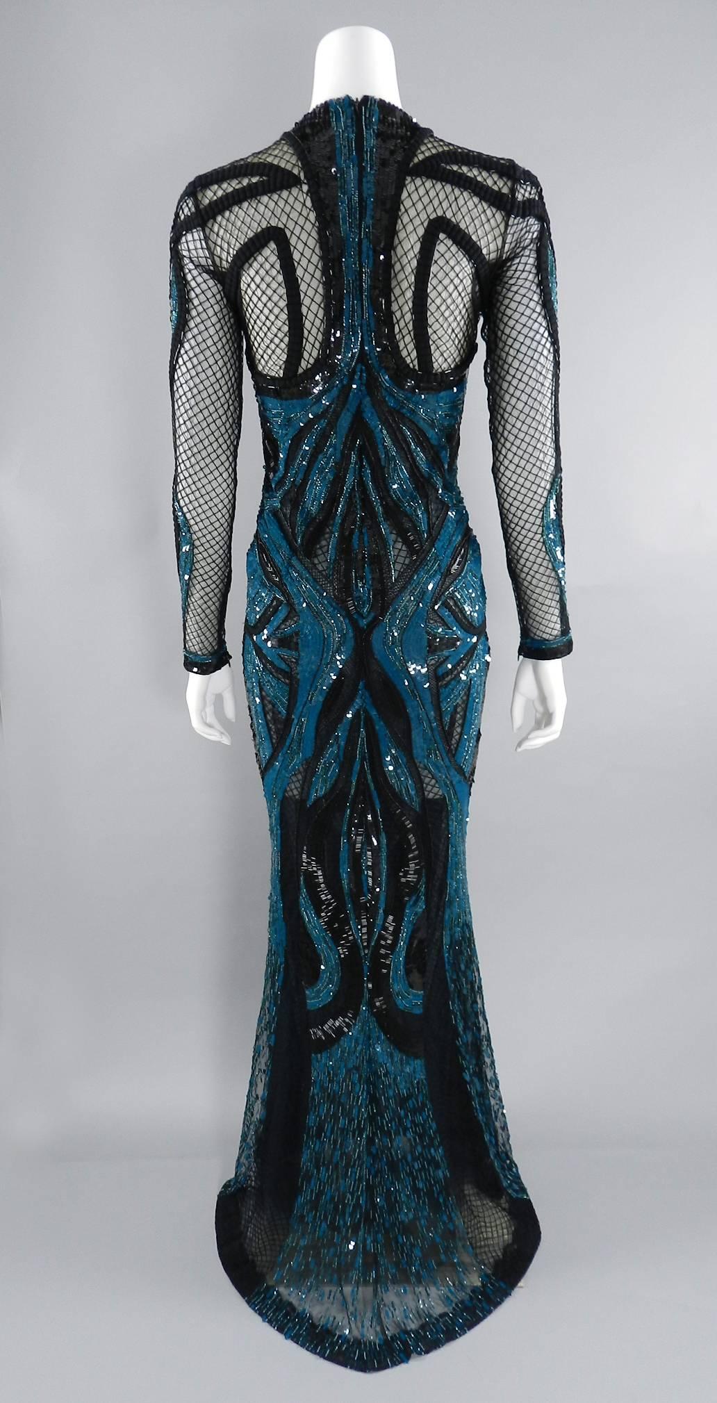 zuhair murad blue gown