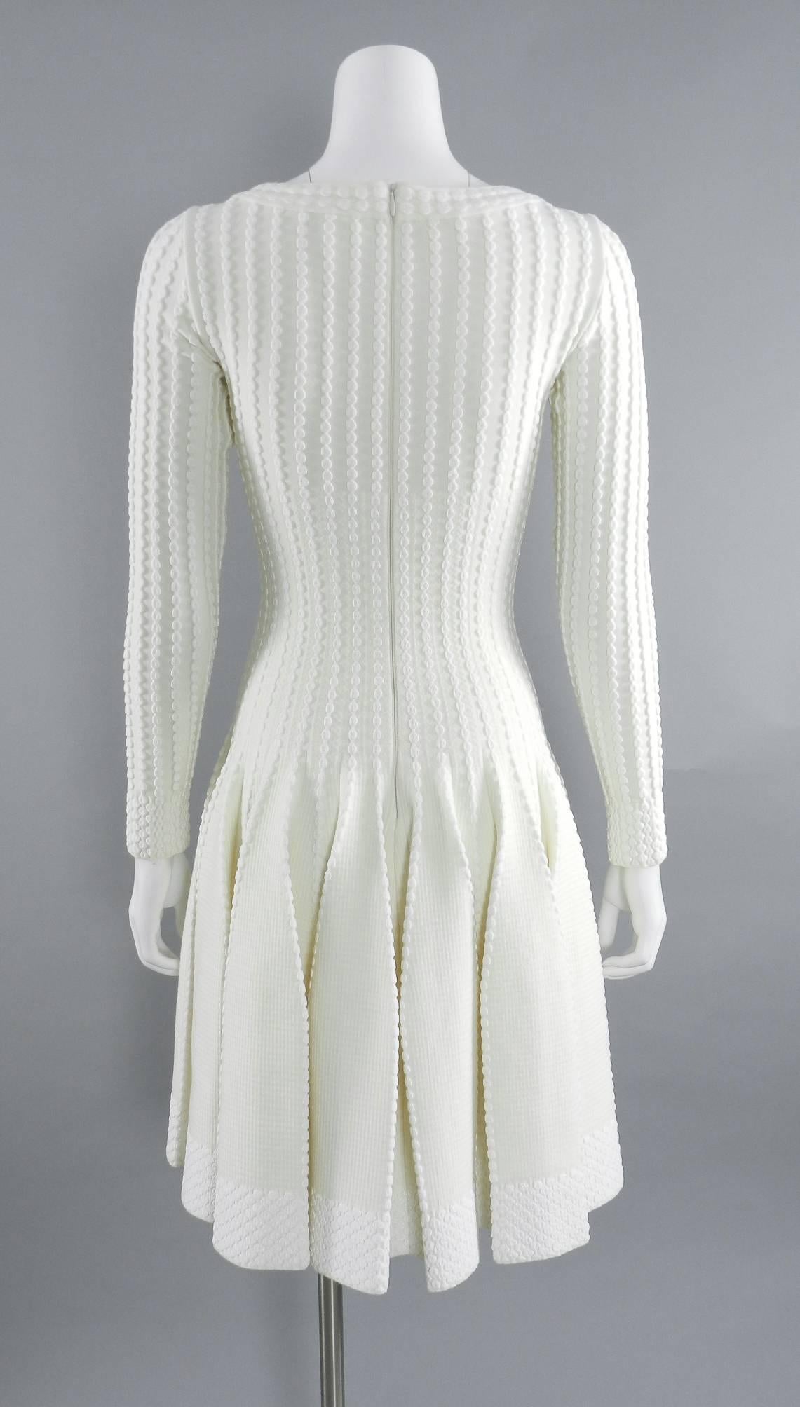 alaia long sleeve dress