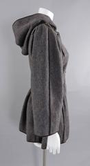 Vintage 1976 Yves Saint Laurent YSL Rive Gauche Russian Collection Hooded Coat
