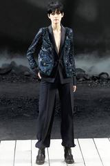 Chanel 11A Teal Lesage Sequin Runway Jacket with Tweed Trim