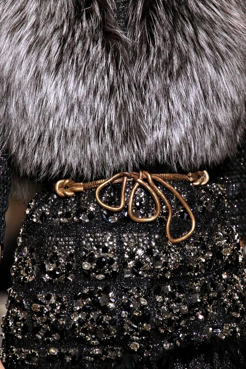 Giambattista Valli Haute Couture Crystal Beaded Feather Trim Jacket 1