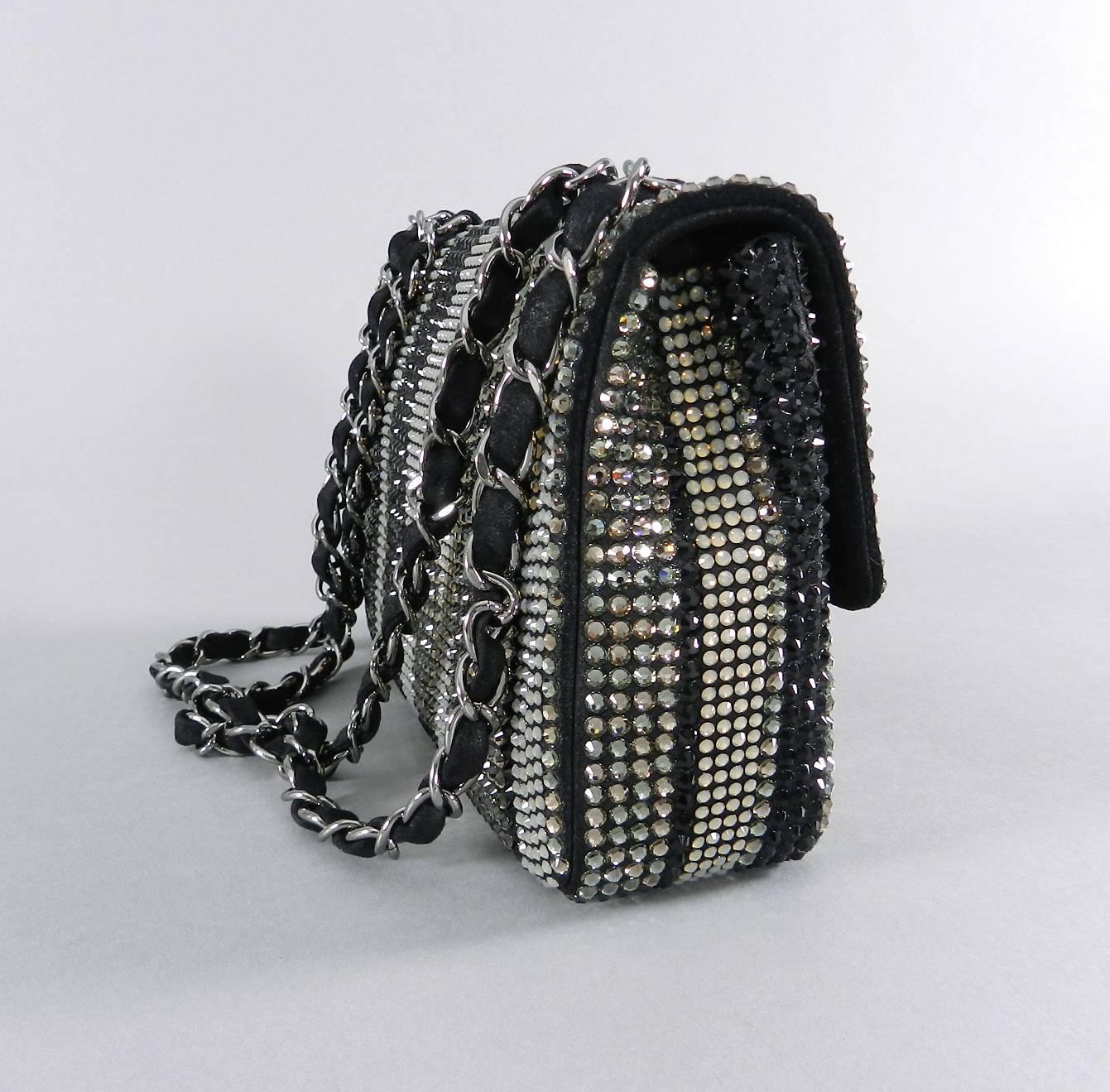 Black Chanel Limited Edition Strass bag - Classic Flap Mini