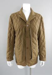 Hermes Vintage 1980's Brown Quilted Riding Jacket and Vest Set