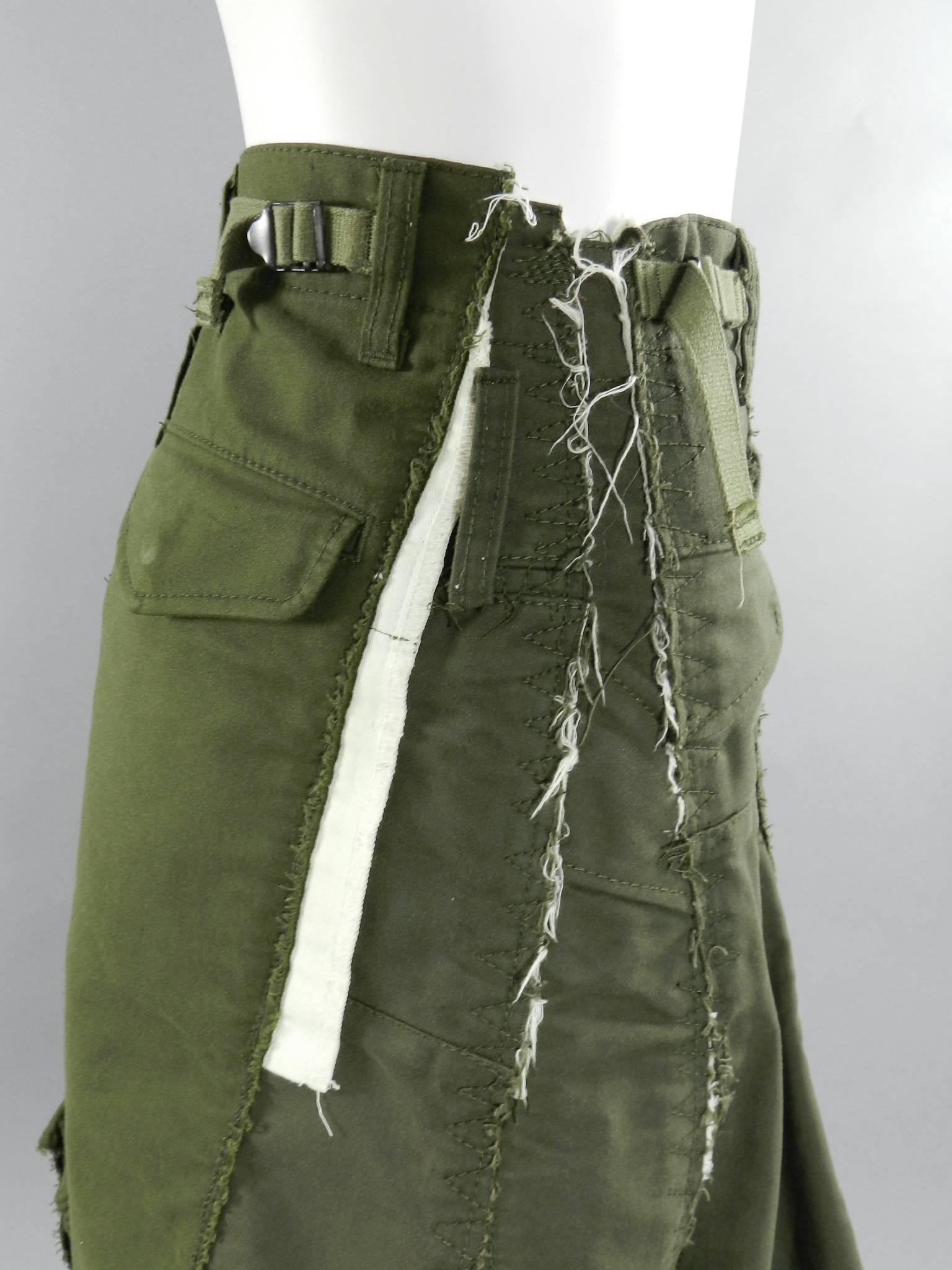 junya watanabe comme des garcons Deconstructed Army skirt In Excellent Condition In Toronto, ON