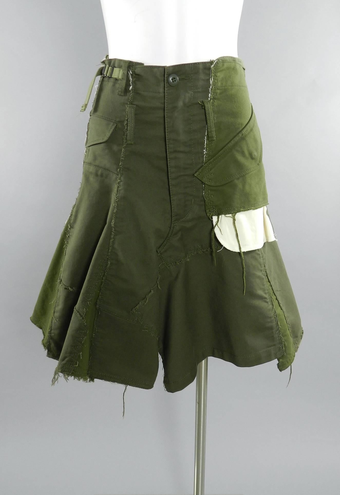 junya watanabe comme des garcons Deconstructed Army skirt 2