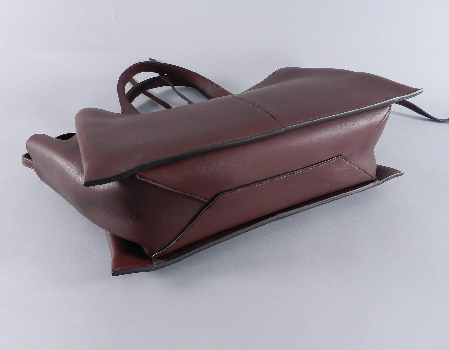 Celine Burgundy Trifold Bag 2016 collection 1