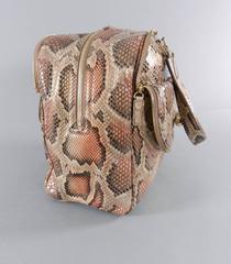 Jimmy Choo Python Justine bag in nude, peach, blush