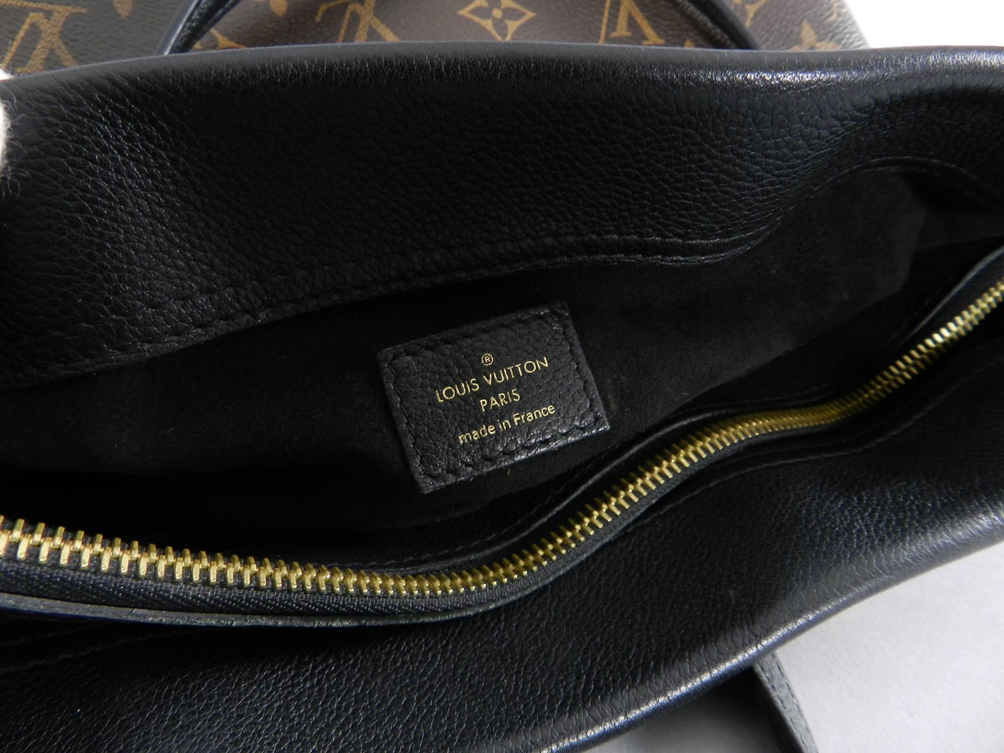 Louis Vuitton Pallas Shopper Bag - Monogram canvas and black at 1stDibs ...