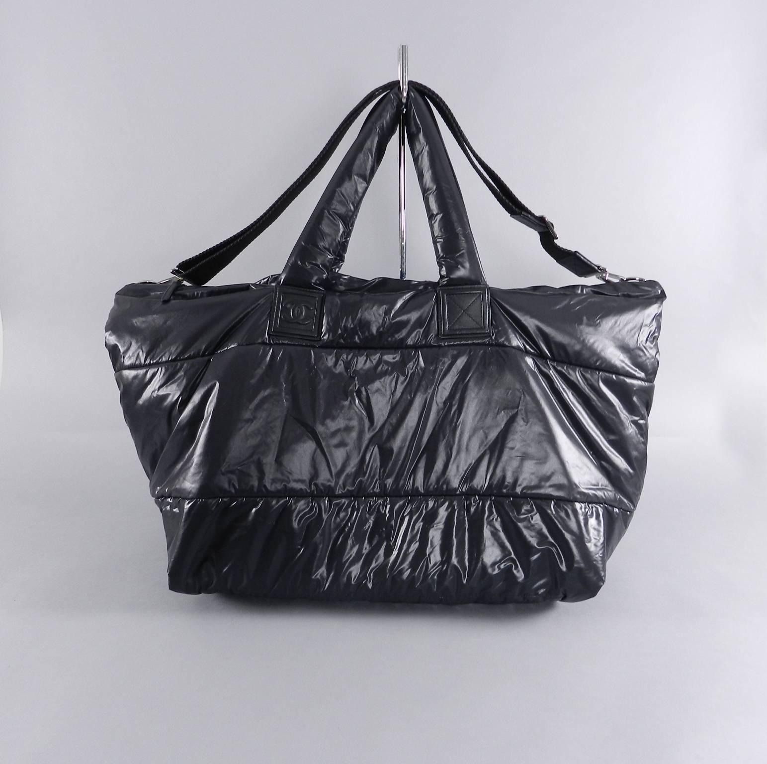 Chanel Cocoon Nylon Quilted Oversized Travel Weekend Bag 2