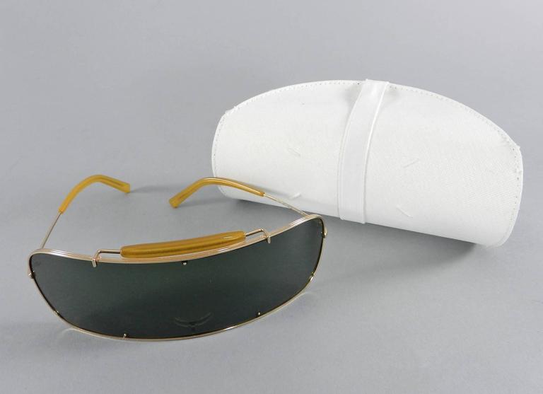 Maison Martin Margiela Visor Sunglasses in case at 1stDibs