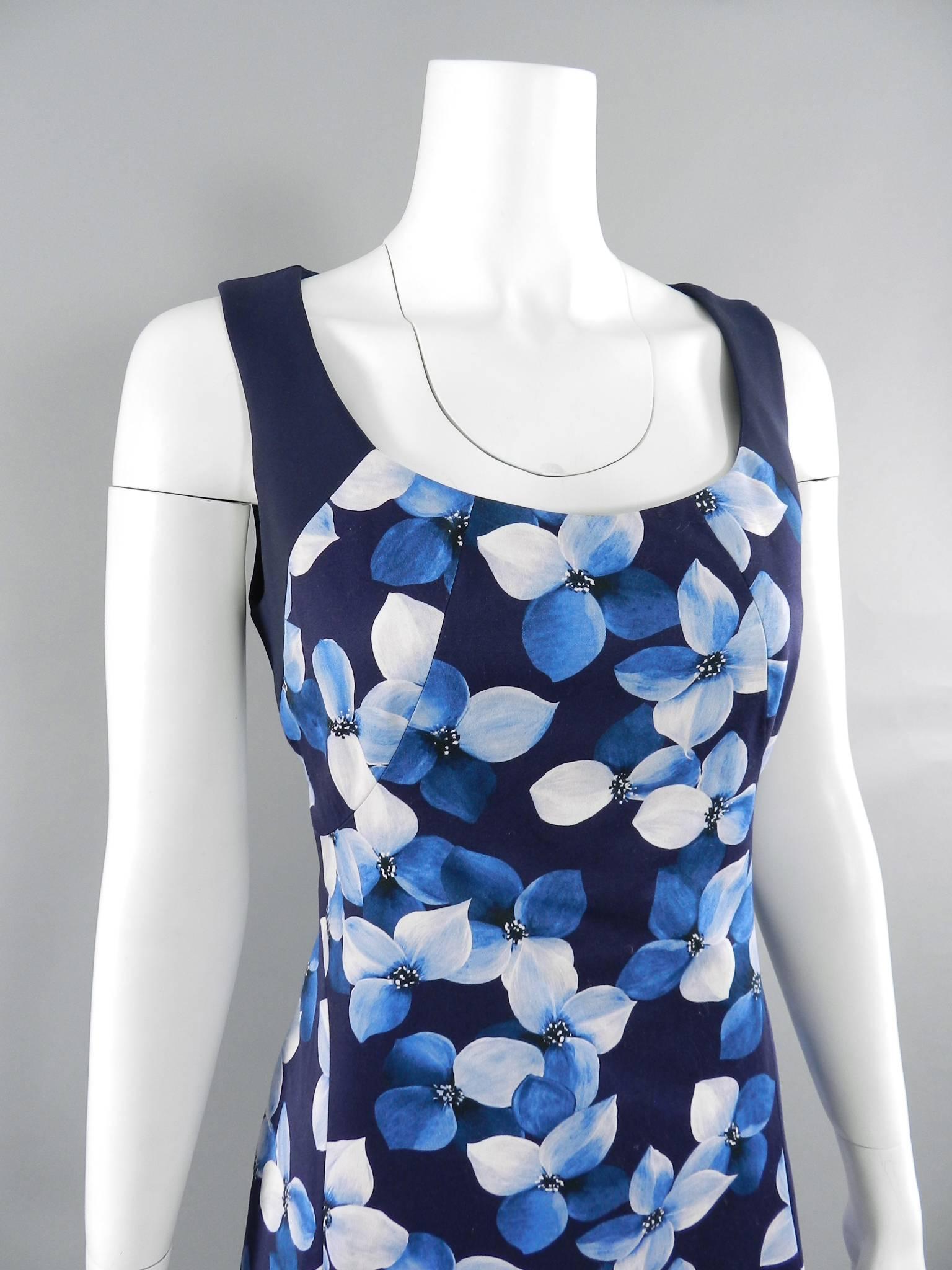 Jason Wu Blue Floral Cotton Dress 1