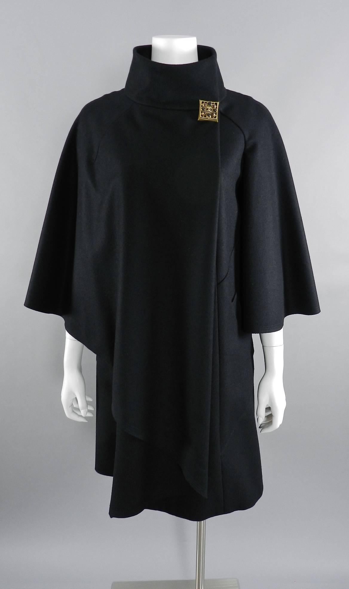 Chanel 11A Byzantine Collection Runway Black Cape 3