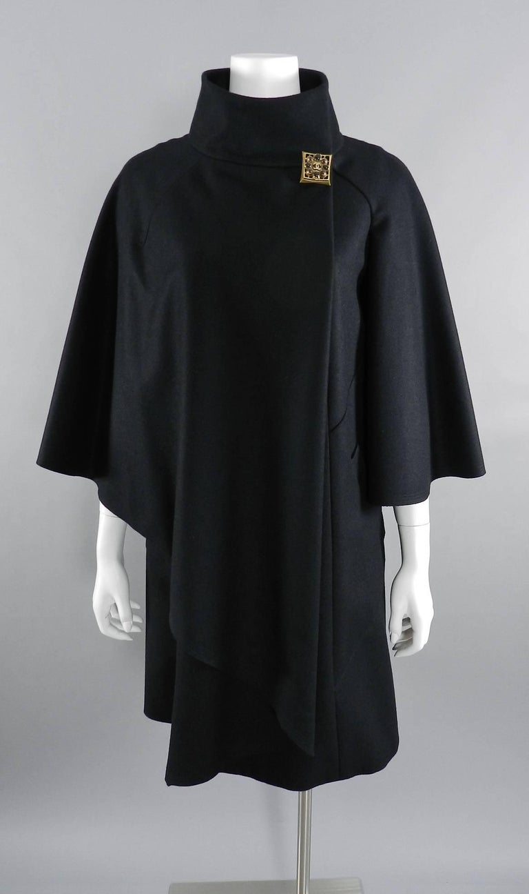 Chanel 11A Byzantine Collection Runway Black Cape at 1stDibs | chanel ...